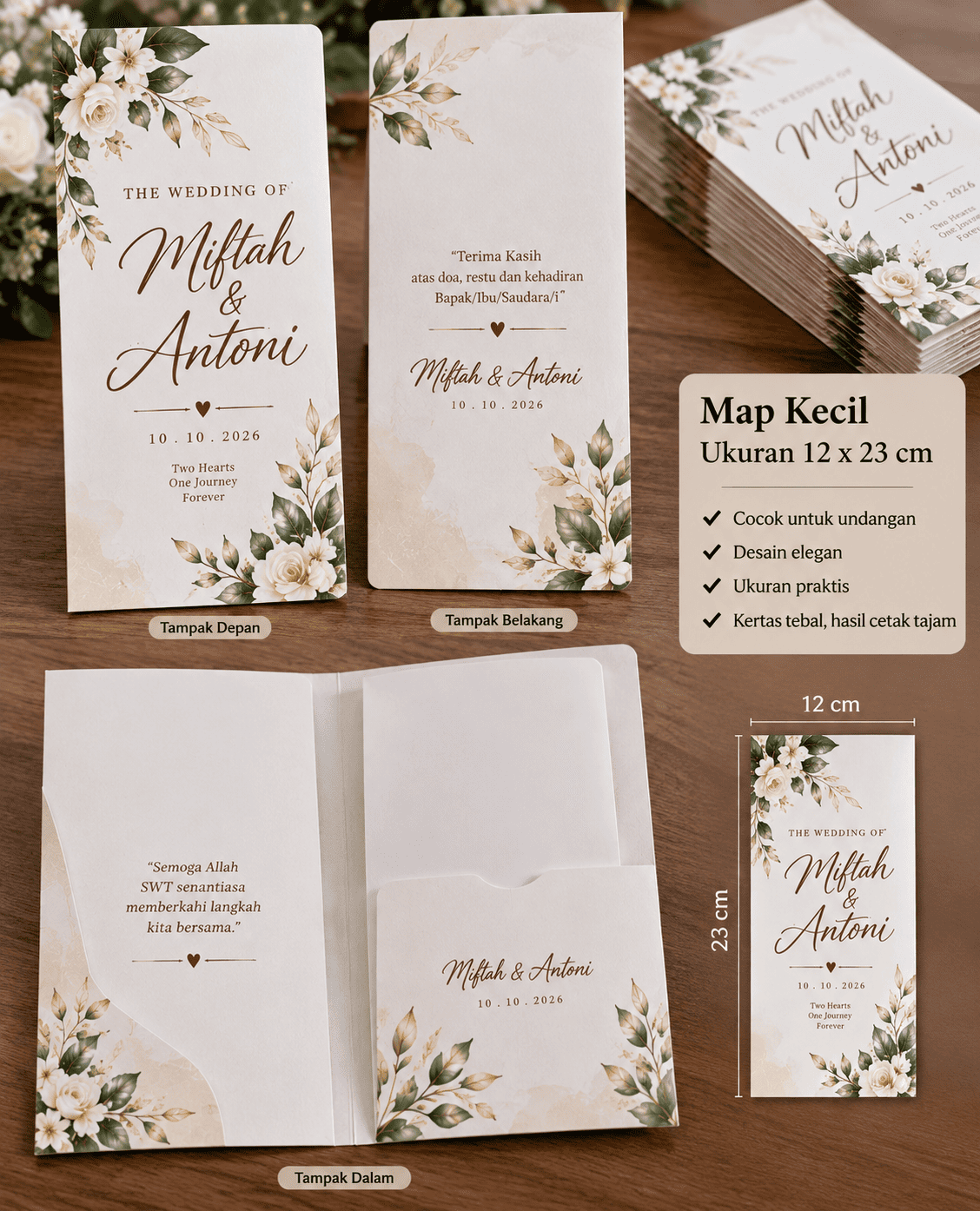 MAP KECIL 12X23 CM MIN. ORDER 300